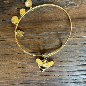 Alex and Ani Gold Bee Charm Bracelet